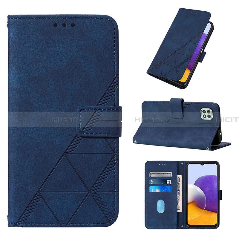 Funda de Cuero Cartera con Soporte Carcasa Y01B para Samsung Galaxy A22 5G