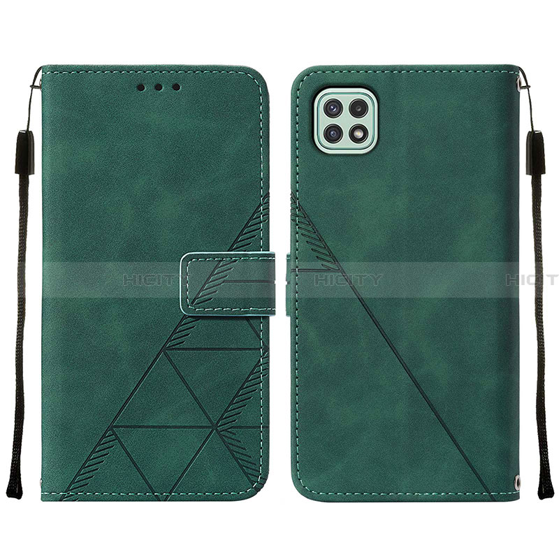 Funda de Cuero Cartera con Soporte Carcasa Y01B para Samsung Galaxy A22 5G Verde