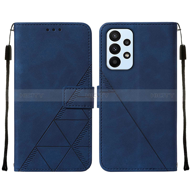 Funda de Cuero Cartera con Soporte Carcasa Y01B para Samsung Galaxy A23 5G Azul