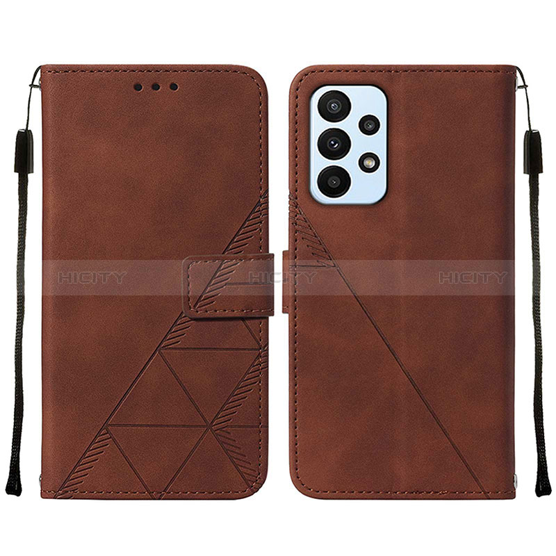 Funda de Cuero Cartera con Soporte Carcasa Y01B para Samsung Galaxy A23 5G Marron