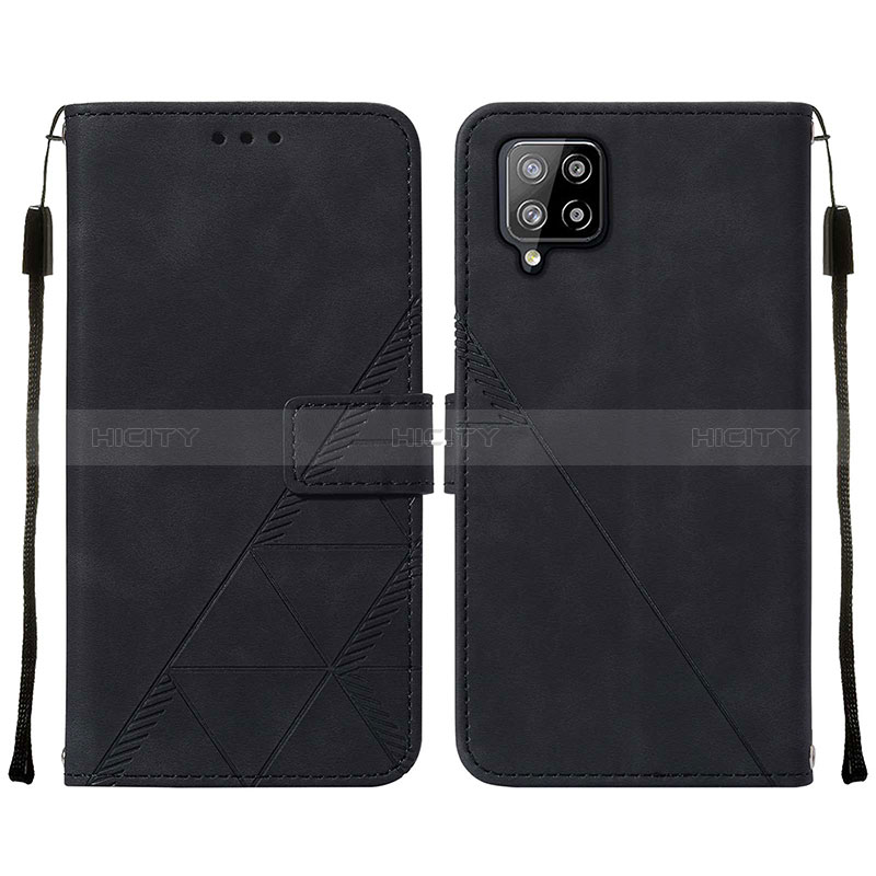 Funda de Cuero Cartera con Soporte Carcasa Y01B para Samsung Galaxy A42 5G Negro