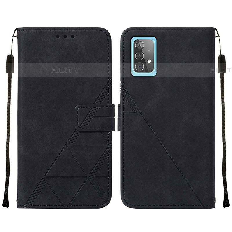 Funda de Cuero Cartera con Soporte Carcasa Y01B para Samsung Galaxy A52 4G Negro