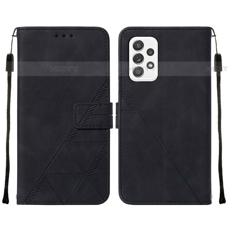 Funda de Cuero Cartera con Soporte Carcasa Y01B para Samsung Galaxy A72 4G Negro