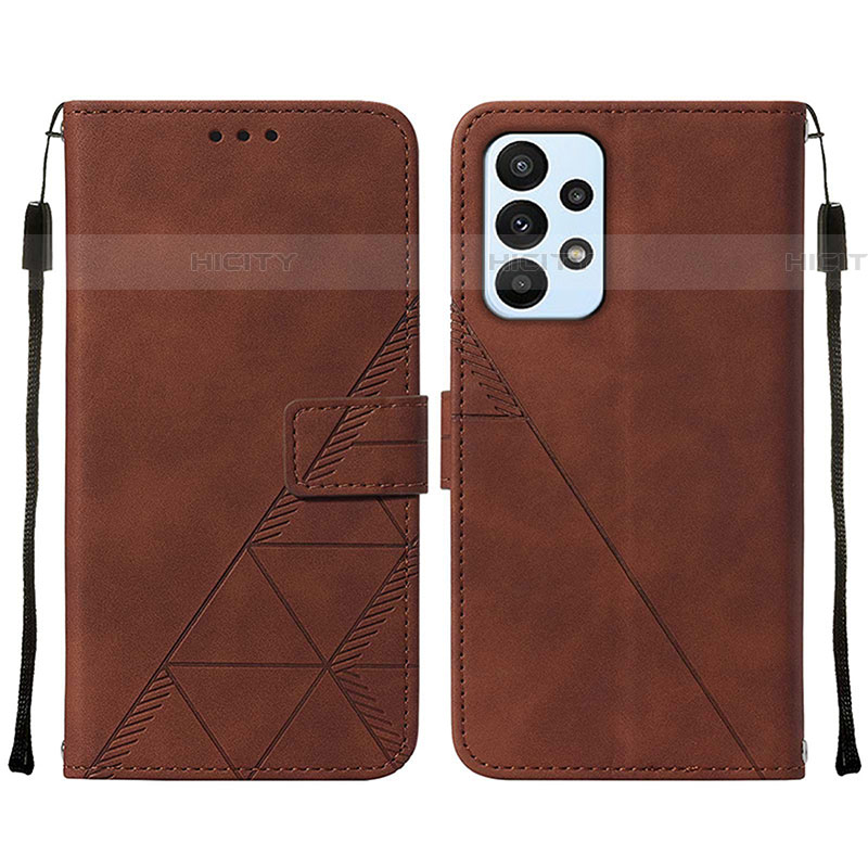 Funda de Cuero Cartera con Soporte Carcasa Y01B para Samsung Galaxy A73 5G Marron