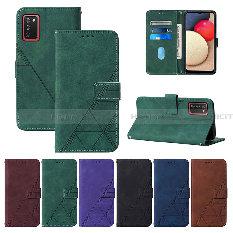 Funda de Cuero Cartera con Soporte Carcasa Y01B para Samsung Galaxy F02S SM-E025F