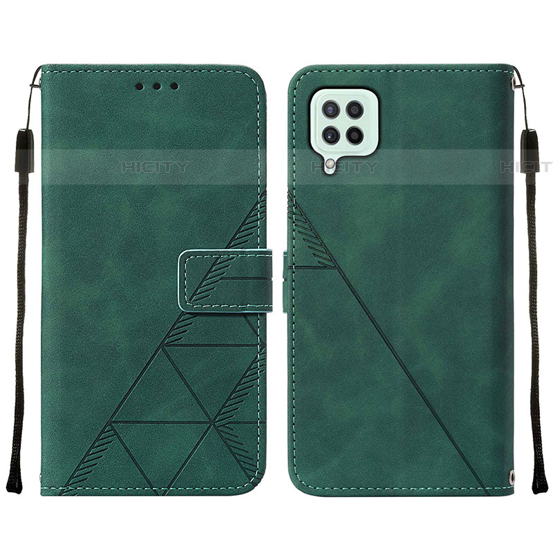 Funda de Cuero Cartera con Soporte Carcasa Y01B para Samsung Galaxy F22 4G Verde