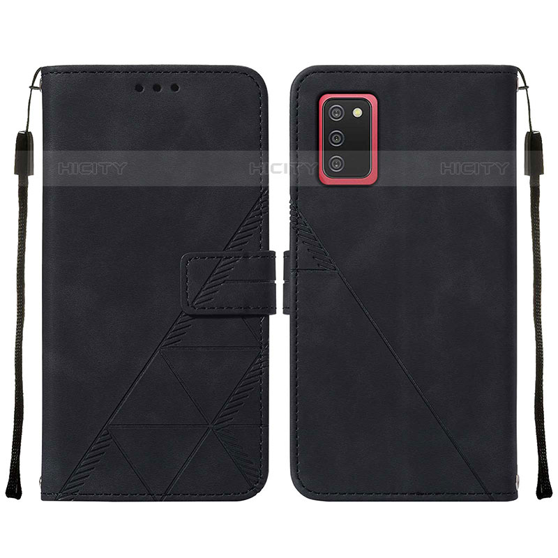 Funda de Cuero Cartera con Soporte Carcasa Y01B para Samsung Galaxy M02s Negro