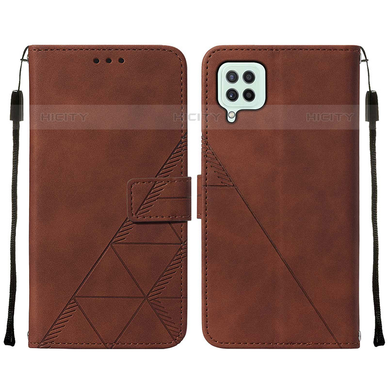 Funda de Cuero Cartera con Soporte Carcasa Y01B para Samsung Galaxy M32 4G Marron