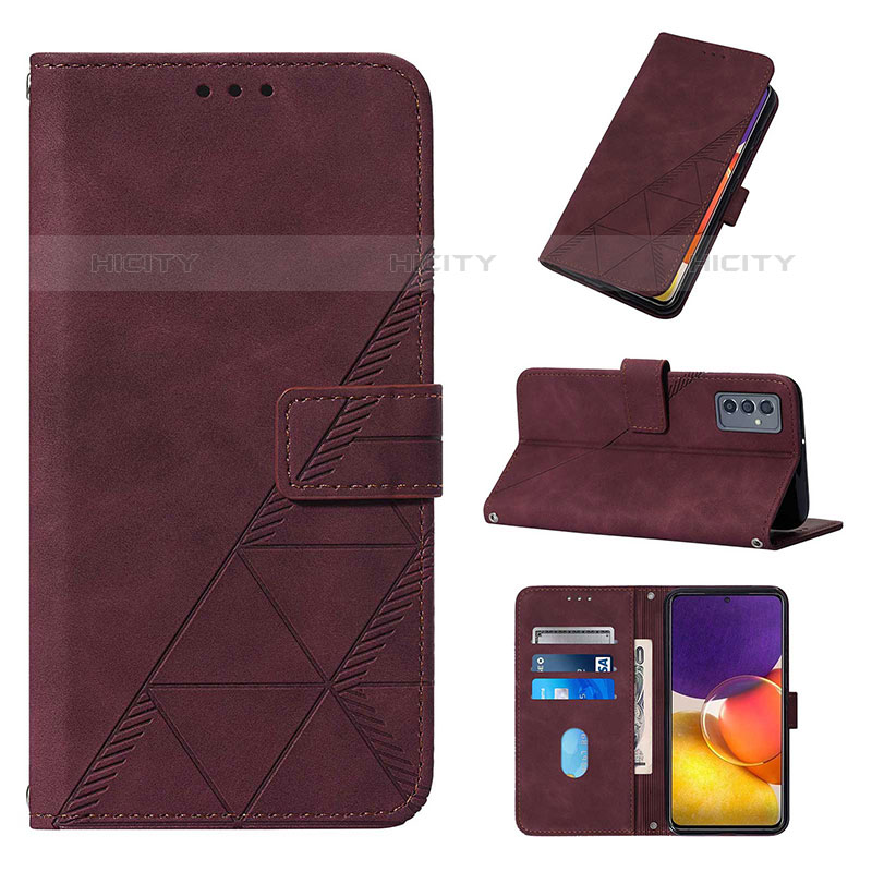 Funda de Cuero Cartera con Soporte Carcasa Y01B para Samsung Galaxy Quantum2 5G