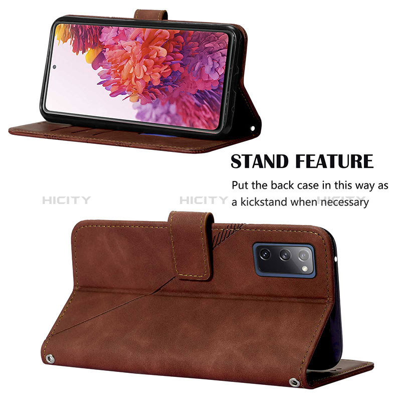 Funda de Cuero Cartera con Soporte Carcasa Y01B para Samsung Galaxy S20 FE 4G