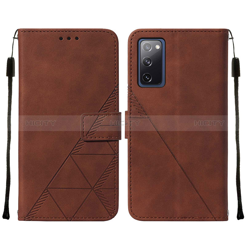 Funda de Cuero Cartera con Soporte Carcasa Y01B para Samsung Galaxy S20 FE 5G Marron