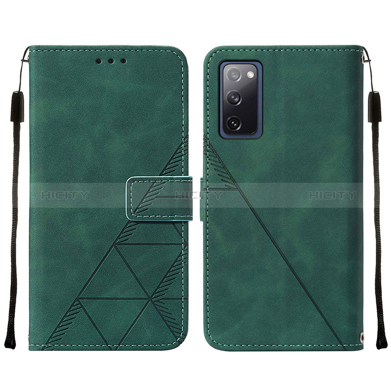 Funda de Cuero Cartera con Soporte Carcasa Y01B para Samsung Galaxy S20 Lite 5G Verde