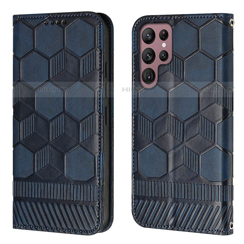 Funda de Cuero Cartera con Soporte Carcasa Y01B para Samsung Galaxy S21 Ultra 5G