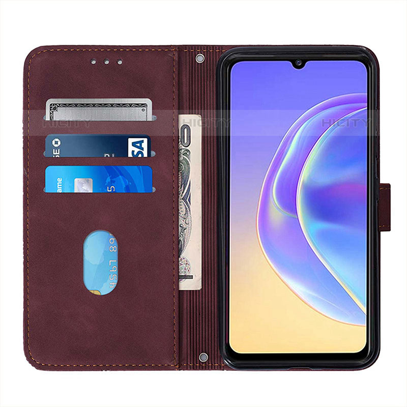 Funda de Cuero Cartera con Soporte Carcasa Y01B para Vivo iQOO U3x 5G