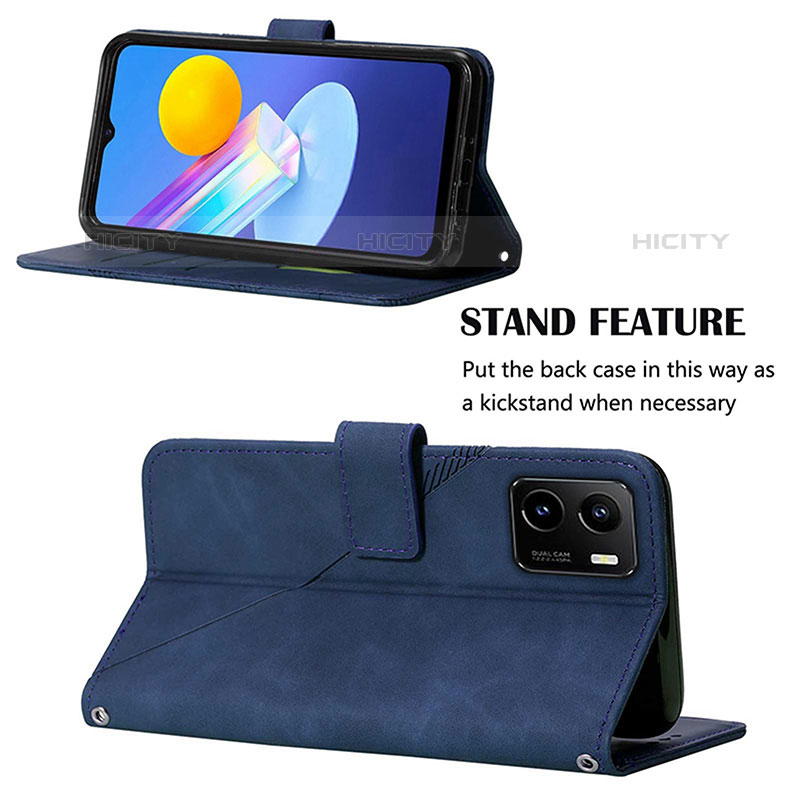 Funda de Cuero Cartera con Soporte Carcasa Y01B para Vivo iQOO U5x