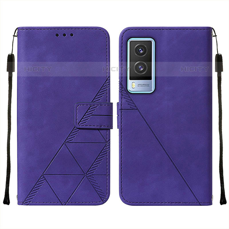 Funda de Cuero Cartera con Soporte Carcasa Y01B para Vivo V21e 5G