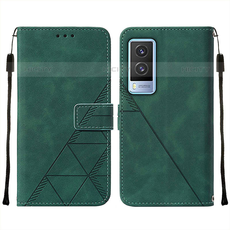 Funda de Cuero Cartera con Soporte Carcasa Y01B para Vivo V21e 5G