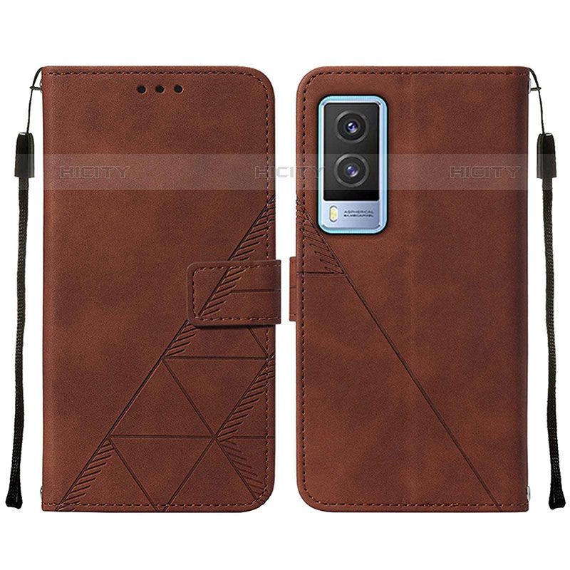 Funda de Cuero Cartera con Soporte Carcasa Y01B para Vivo V21e 5G