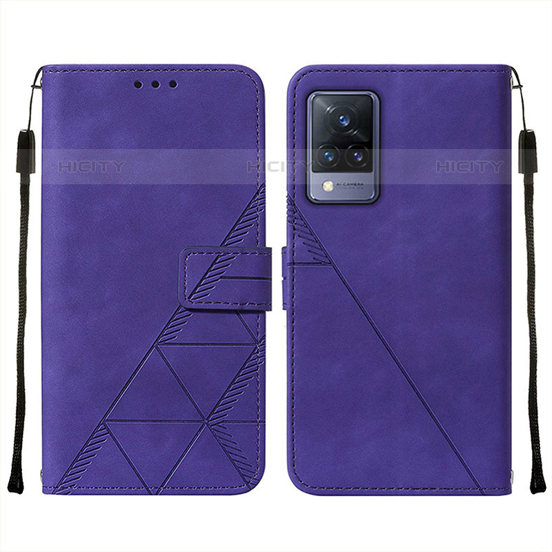 Funda de Cuero Cartera con Soporte Carcasa Y01B para Vivo V21s 5G