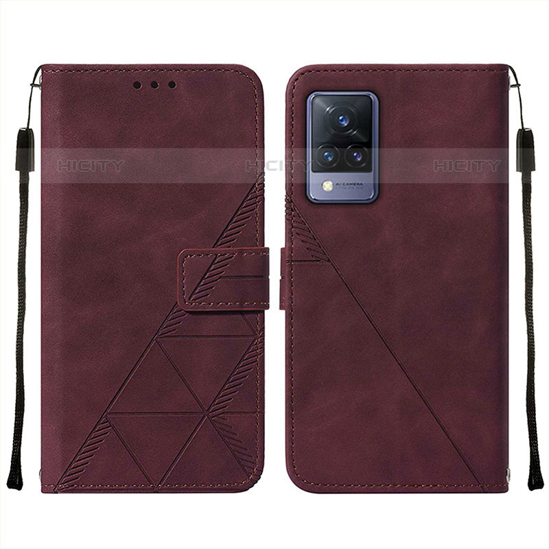 Funda de Cuero Cartera con Soporte Carcasa Y01B para Vivo V21s 5G