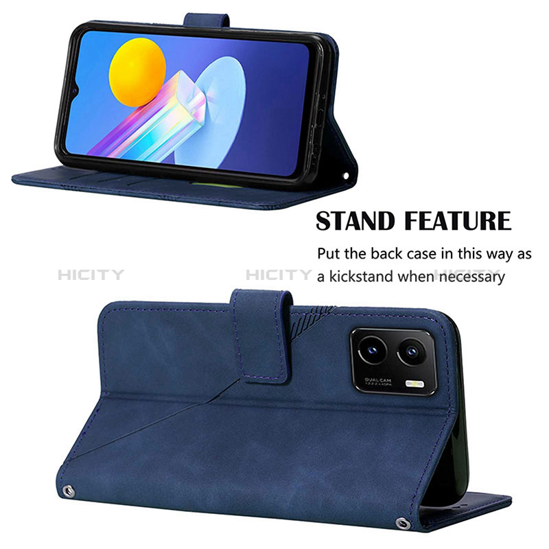 Funda de Cuero Cartera con Soporte Carcasa Y01B para Vivo Y01