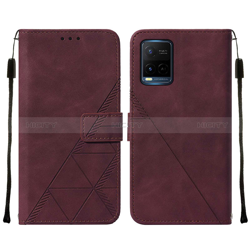 Funda de Cuero Cartera con Soporte Carcasa Y01B para Vivo Y32 4G