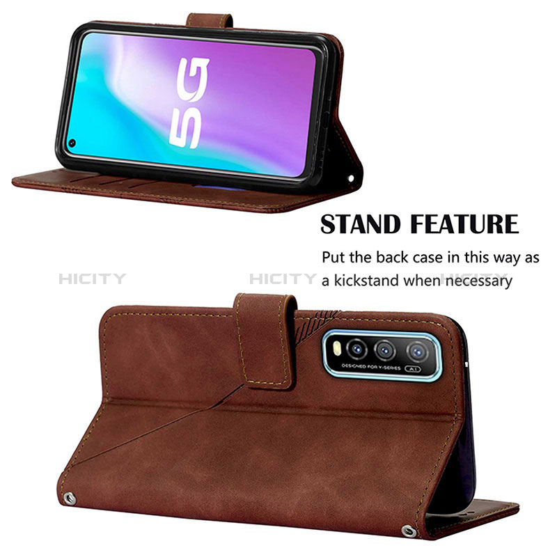 Funda de Cuero Cartera con Soporte Carcasa Y01B para Vivo Y50t