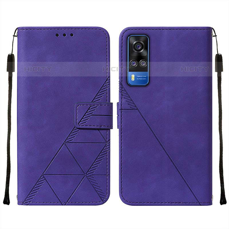 Funda de Cuero Cartera con Soporte Carcasa Y01B para Vivo Y51A