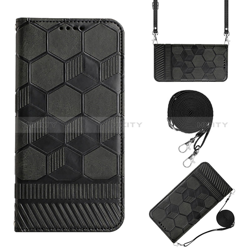 Funda de Cuero Cartera con Soporte Carcasa Y01B para Xiaomi POCO C31 Negro