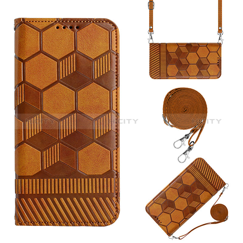 Funda de Cuero Cartera con Soporte Carcasa Y01B para Xiaomi Poco M4 Pro 4G Marron Claro