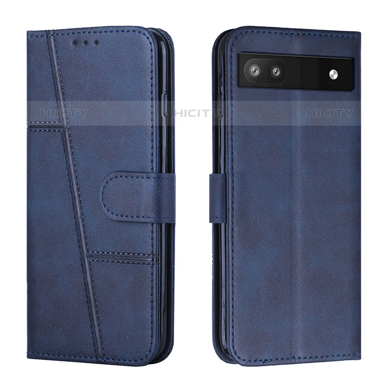 Funda de Cuero Cartera con Soporte Carcasa Y01X para Google Pixel 6a 5G Azul