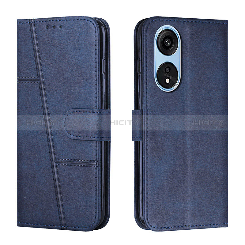 Funda de Cuero Cartera con Soporte Carcasa Y01X para Huawei Honor X5 Plus Azul