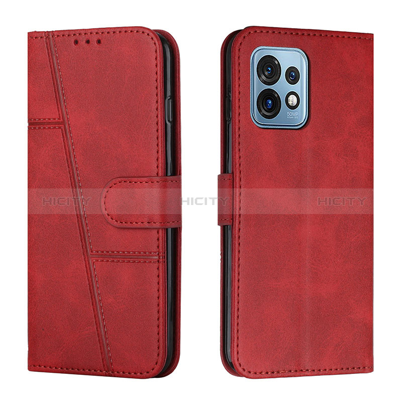 Funda de Cuero Cartera con Soporte Carcasa Y01X para Motorola Moto Edge Plus (2023) 5G Rojo