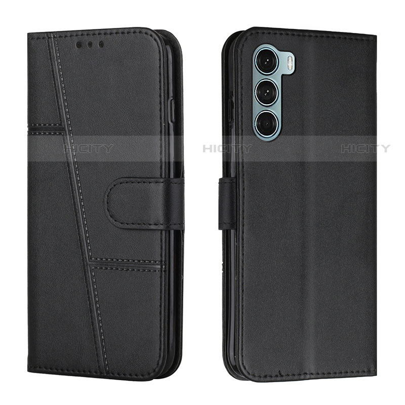 Funda de Cuero Cartera con Soporte Carcasa Y01X para Motorola Moto Edge S30 5G Negro