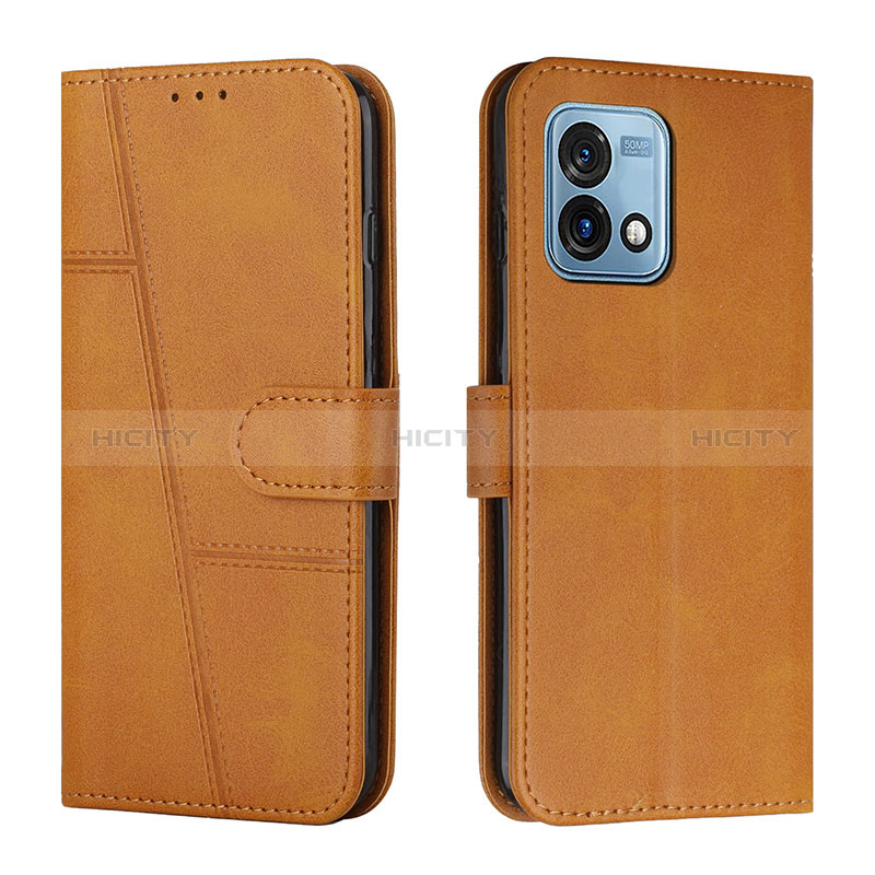 Funda de Cuero Cartera con Soporte Carcasa Y01X para Motorola Moto G Stylus (2023) 5G Marron Claro