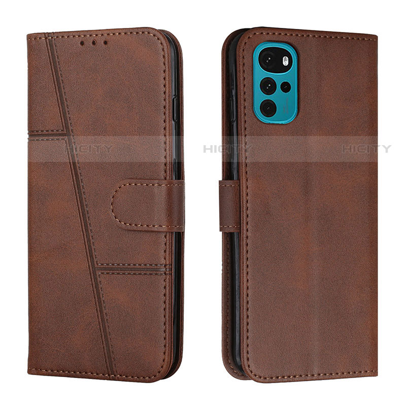 Funda de Cuero Cartera con Soporte Carcasa Y01X para Motorola Moto G22 Marron