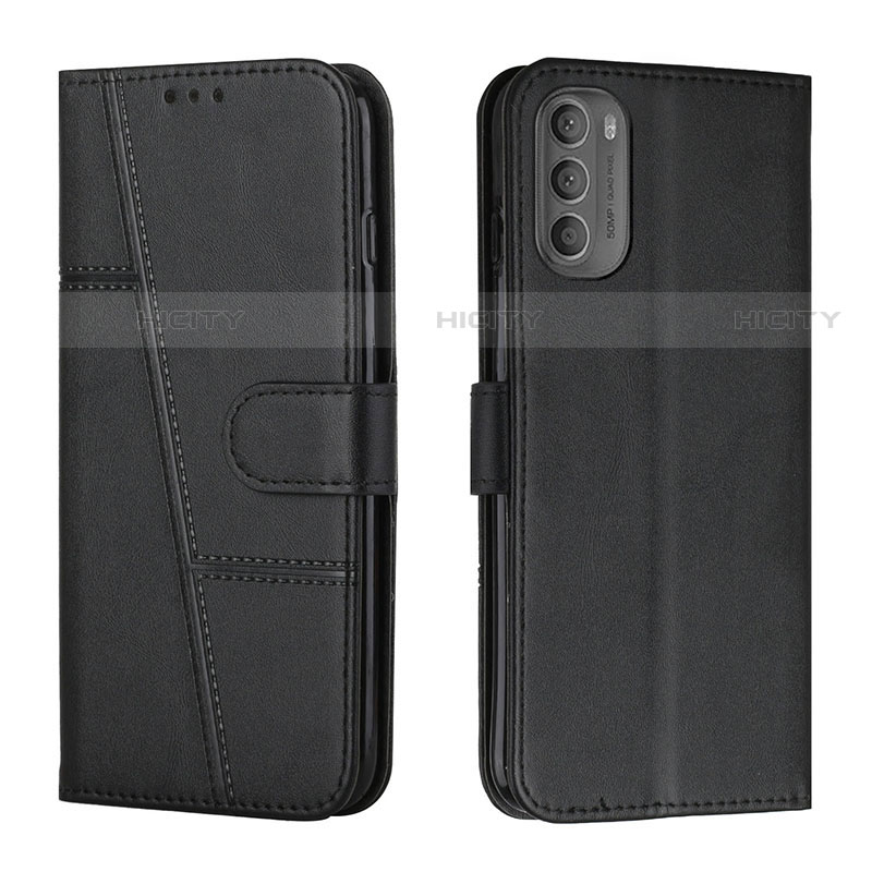 Funda de Cuero Cartera con Soporte Carcasa Y01X para Motorola Moto G31 Negro