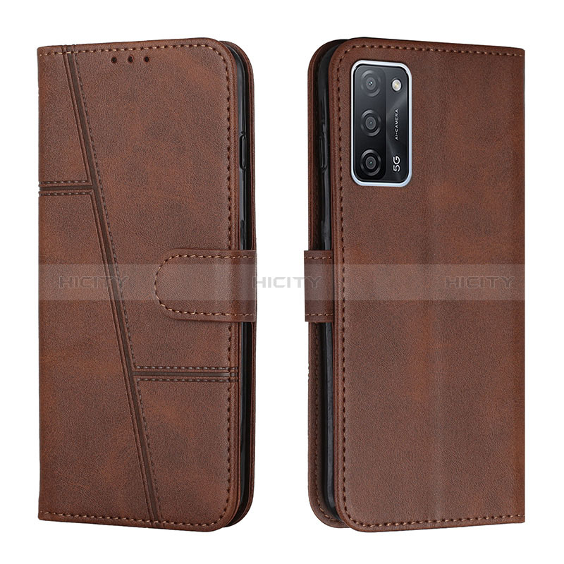 Funda de Cuero Cartera con Soporte Carcasa Y01X para Oppo A56 5G Marron