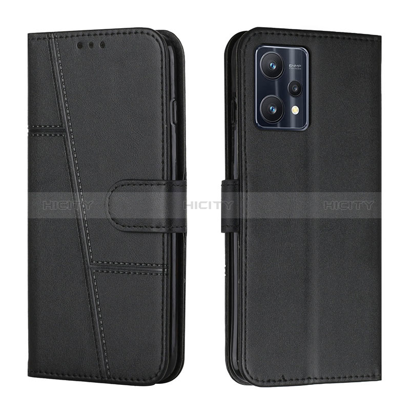 Funda de Cuero Cartera con Soporte Carcasa Y01X para Realme 9 4G Negro