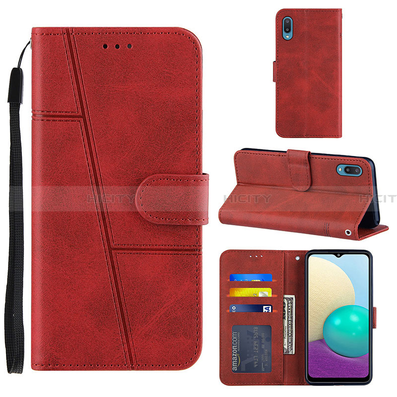 Funda de Cuero Cartera con Soporte Carcasa Y01X para Samsung Galaxy A02