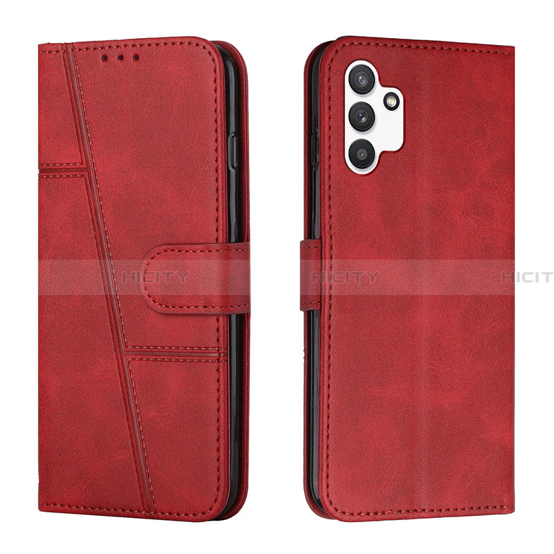 Funda de Cuero Cartera con Soporte Carcasa Y01X para Samsung Galaxy A13 4G Rojo