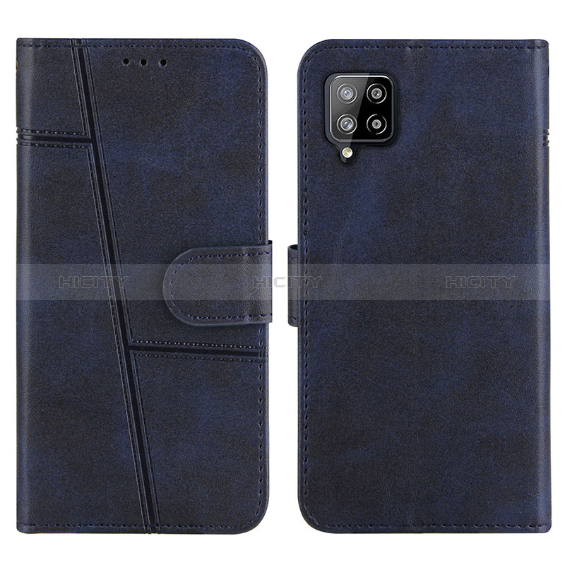 Funda de Cuero Cartera con Soporte Carcasa Y01X para Samsung Galaxy A42 5G Azul