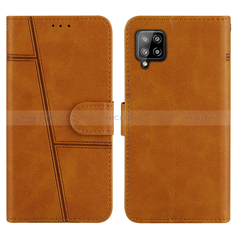 Funda de Cuero Cartera con Soporte Carcasa Y01X para Samsung Galaxy A42 5G Marron Claro