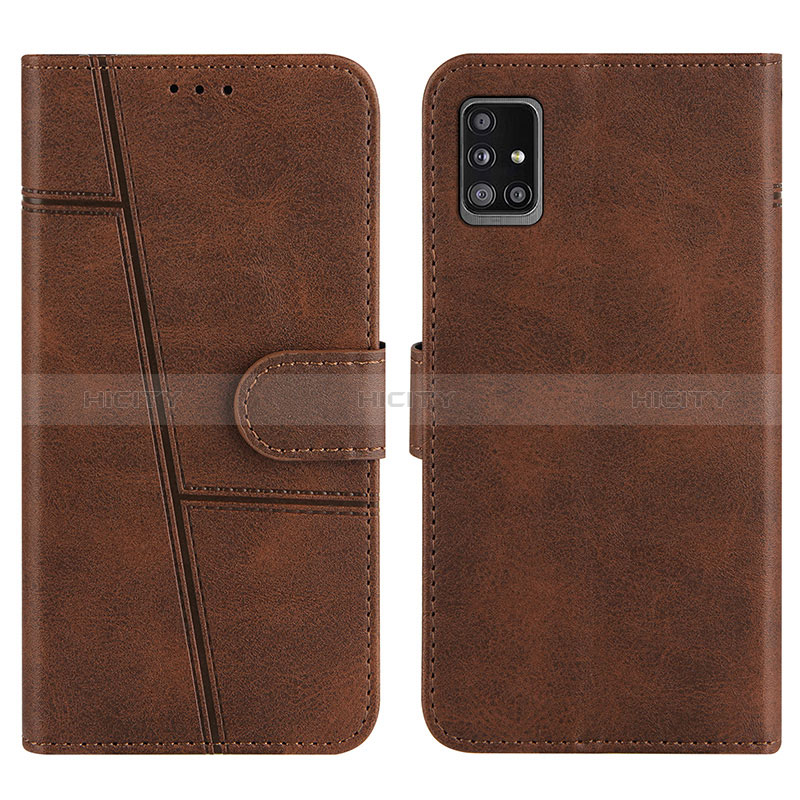 Funda de Cuero Cartera con Soporte Carcasa Y01X para Samsung Galaxy A51 4G Marron