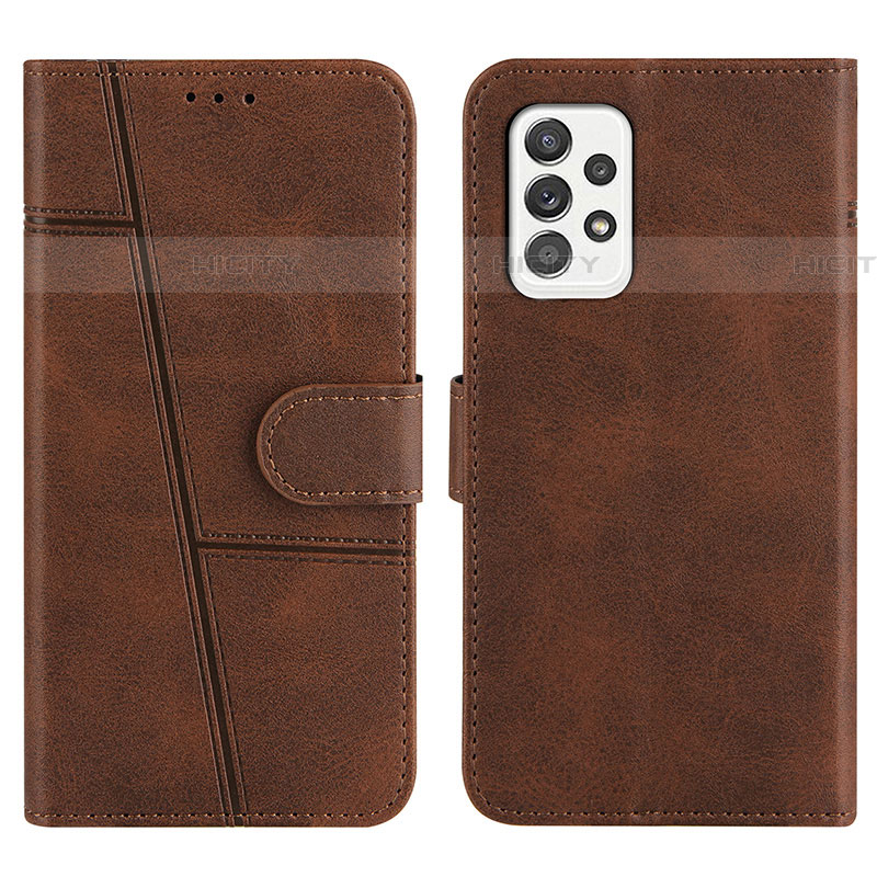 Funda de Cuero Cartera con Soporte Carcasa Y01X para Samsung Galaxy A52 4G Marron