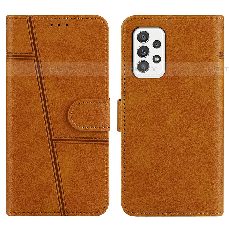 Funda de Cuero Cartera con Soporte Carcasa Y01X para Samsung Galaxy A52 4G Marron Claro