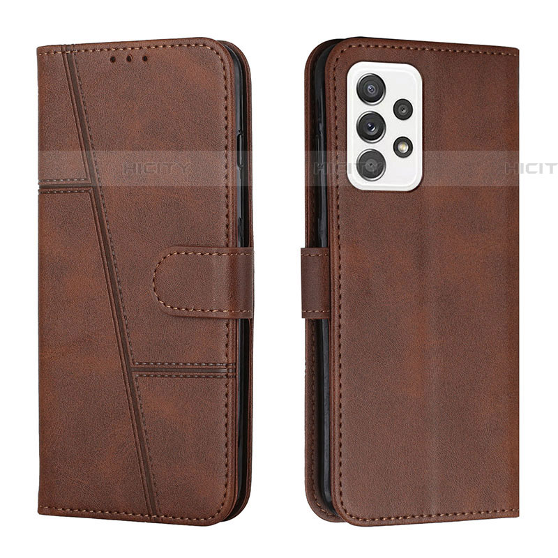 Funda de Cuero Cartera con Soporte Carcasa Y01X para Samsung Galaxy A53 5G Marron