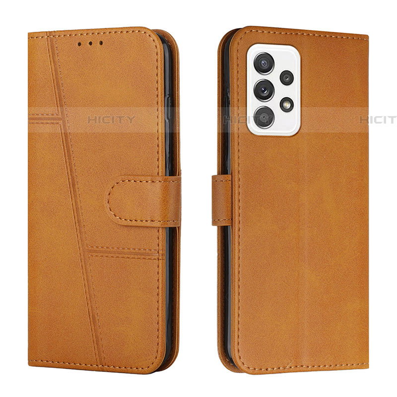 Funda de Cuero Cartera con Soporte Carcasa Y01X para Samsung Galaxy A53 5G Marron Claro