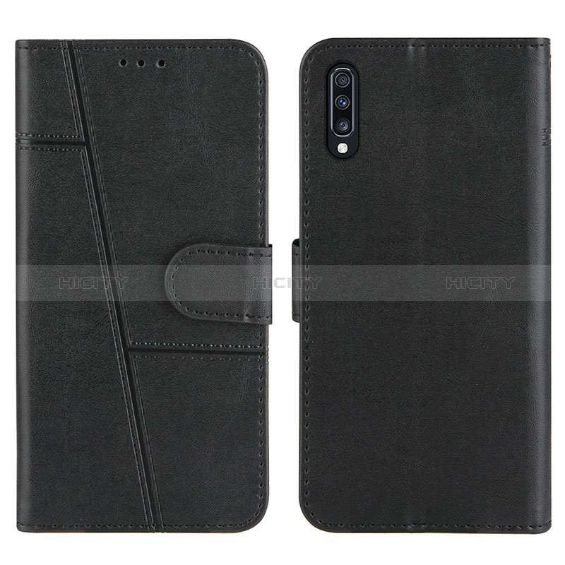 Funda de Cuero Cartera con Soporte Carcasa Y01X para Samsung Galaxy A70 Negro