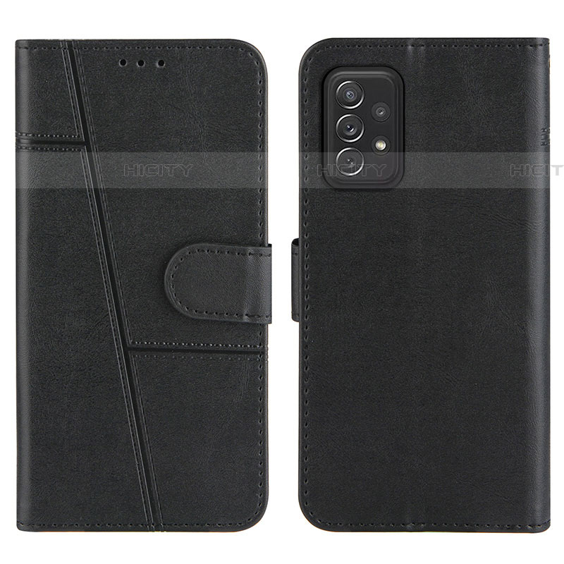 Funda de Cuero Cartera con Soporte Carcasa Y01X para Samsung Galaxy A72 4G Negro